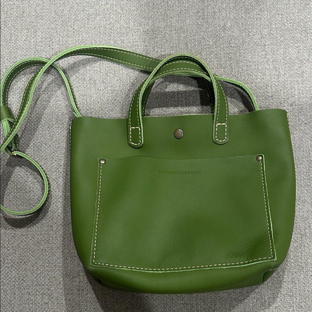 Green Leather Crossbody Bag